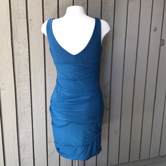 Bisou Bisou Teal Cocktail Dress (size 6) - Picture 2 of 10